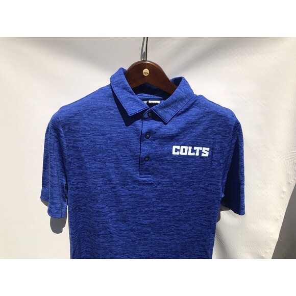 Indianapolis Colts NFL Team Apparel, Blue with Logo, Small Polo - Picture 3 of 5